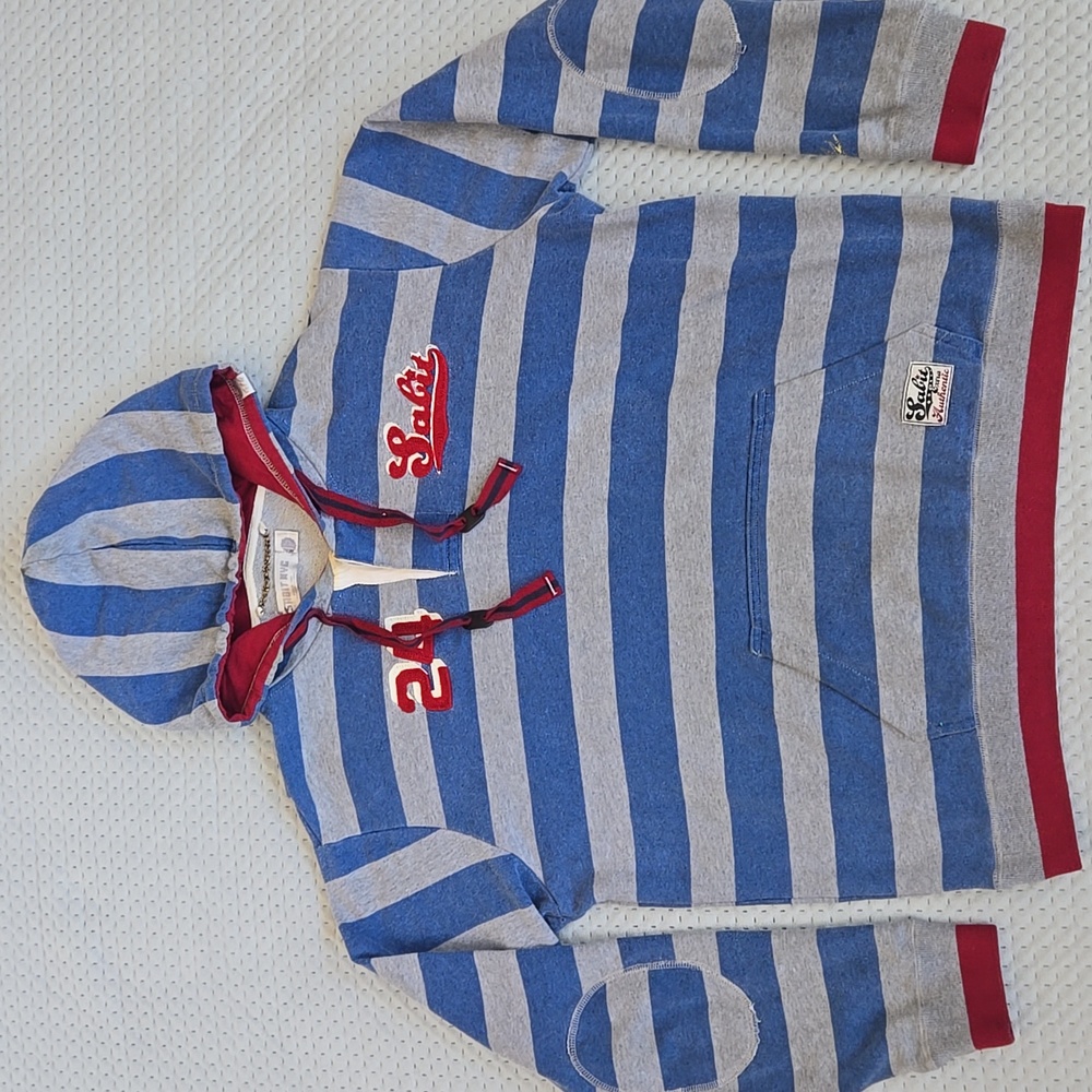 Sabit Striped Hoodie Size Large